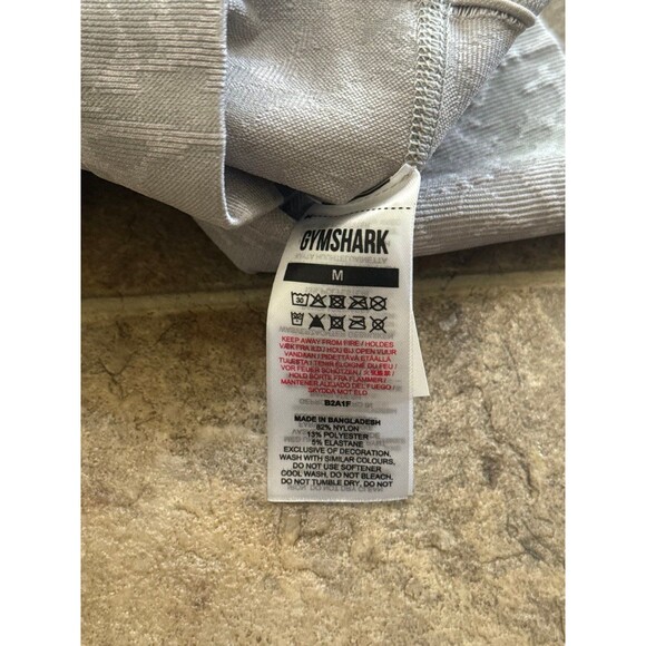 Gymshark Adapt Animal Seamless Cycling Shorts Butterfly Grey Size Medium - Picture 8 of 8